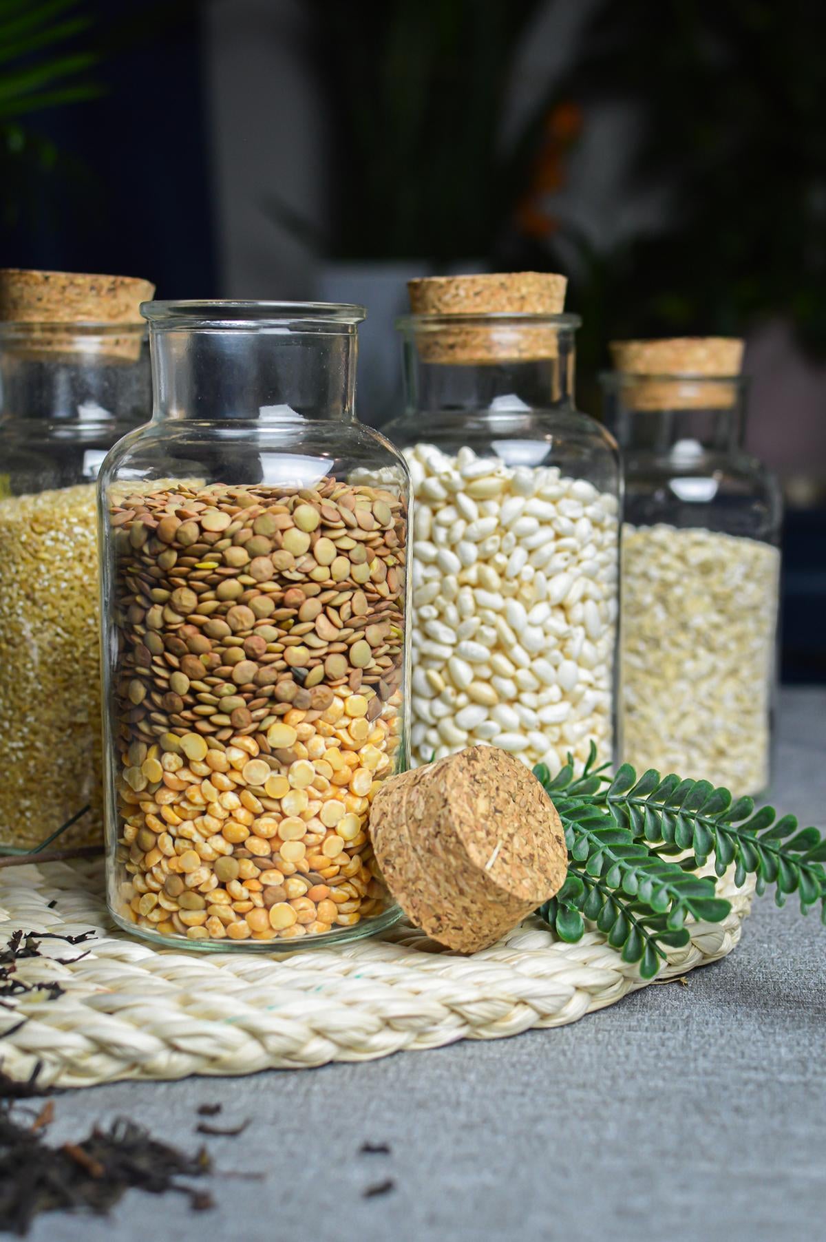 6 Gewürzgläser 600ml mit Korkverschluss Vorratsdose Gewürzdosen mit. 24 Etiketten + Stift