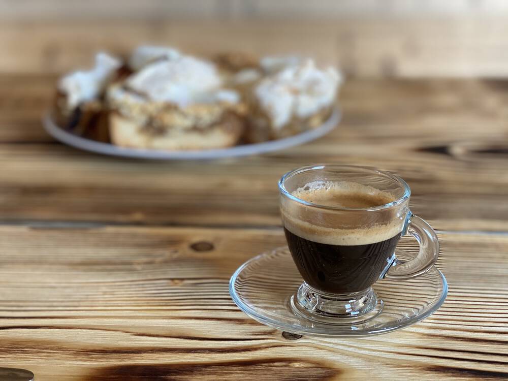 6 Espresso-Tassen 85ml mit 6 Untertellern, 12-teiliges Set, Espressogläser