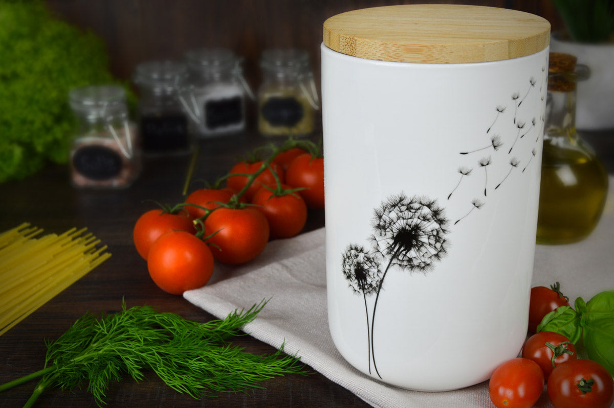 Vorratsdose aus Porzellan Vorratsbehälter Dose Vorratsglas Aufbewahrungsdose #7