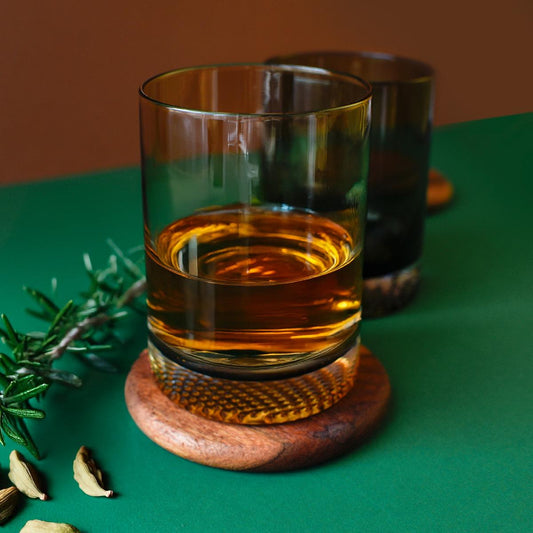 6 bunte Whiskygläser 300ml Tumbler Gläser bunt Whisky Glas Set farbenfrohe Trinkgläser robust für Whisky Cocktails und Getränke