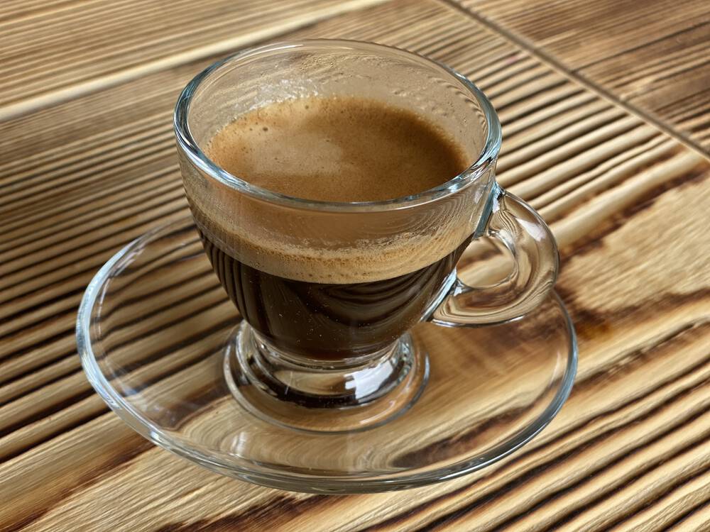6 Espresso-Tassen 85ml mit 6 Untertellern, 12-teiliges Set, Espressogläser