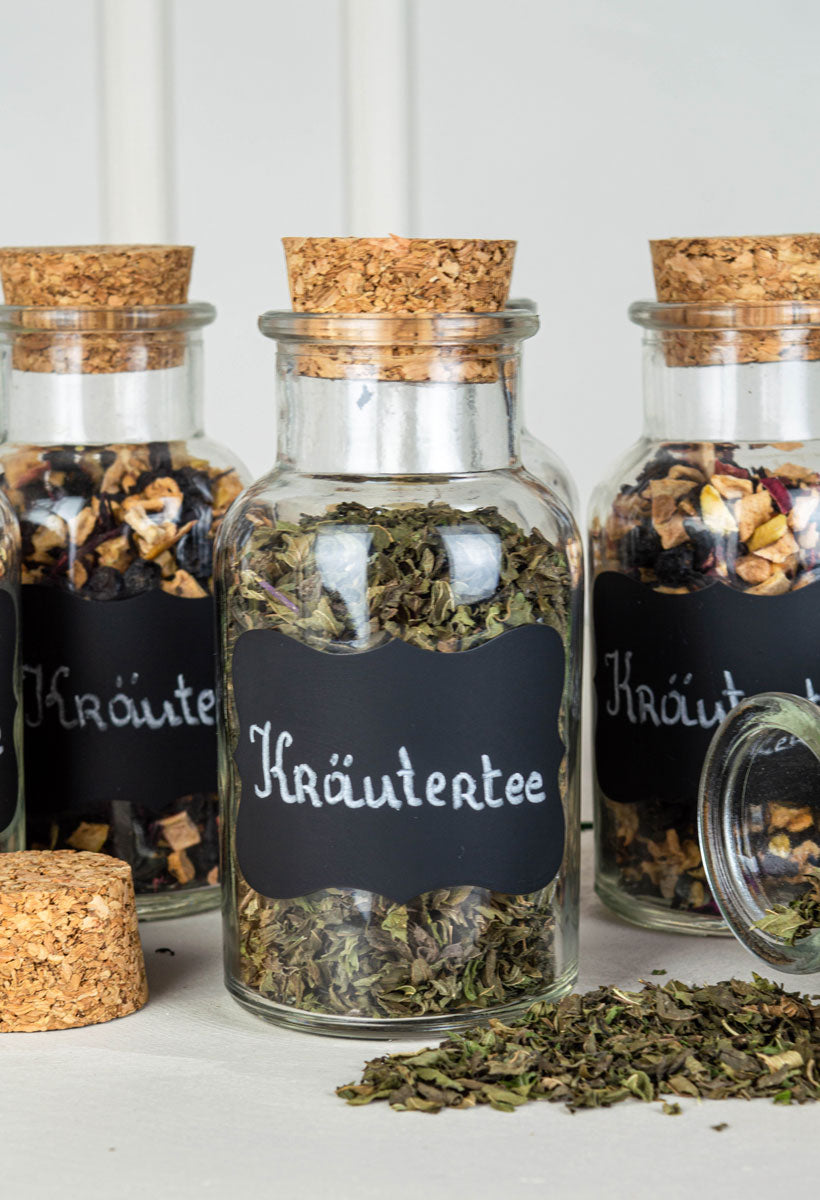 12 Gewürzgläser mit Korkverschluss 280ml Vorratsdose Gewürzdosen Glasdose Vorratsgläser