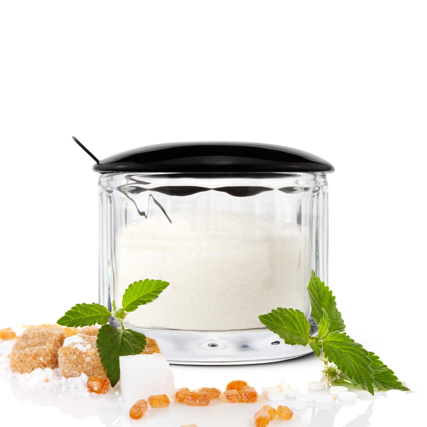 Sucrier avec couvercle + pot de rangement cuillère, pot à confiture, pot à épices, pot à parmesan