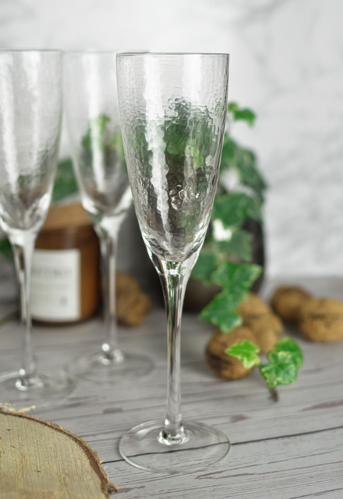 Sendez Handgemachte Sektgläser im 6er-Pack Champagnergläser Sektglas Prosecco