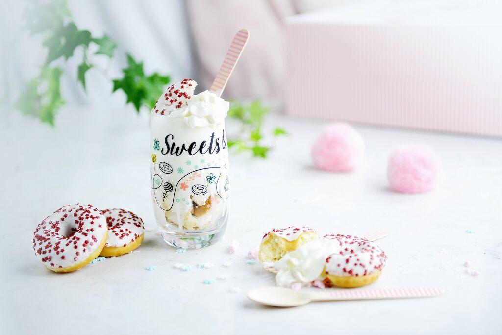 6 verres à long drink 320ml avec motif biscuits, verres à eau, verres à jus, verres à boire