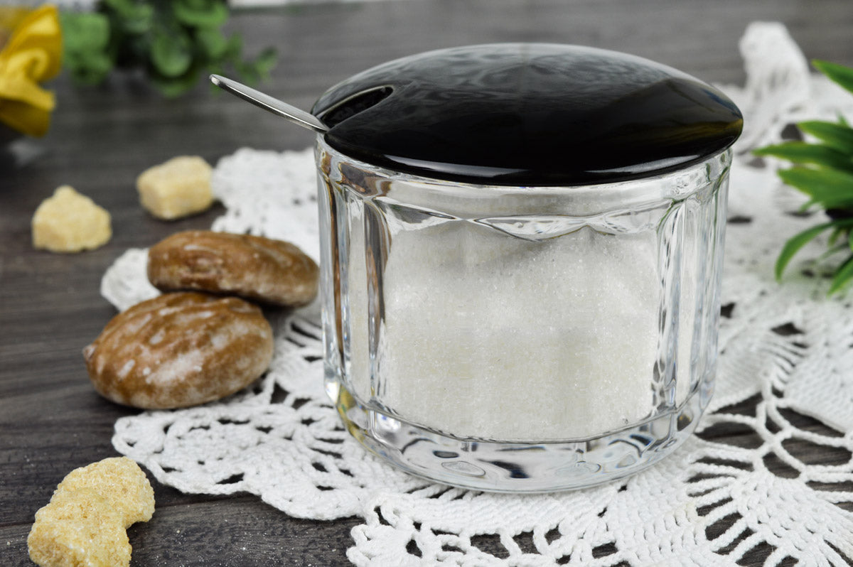 Sucrier avec couvercle + pot de rangement cuillère, pot à confiture, pot à épices, pot à parmesan