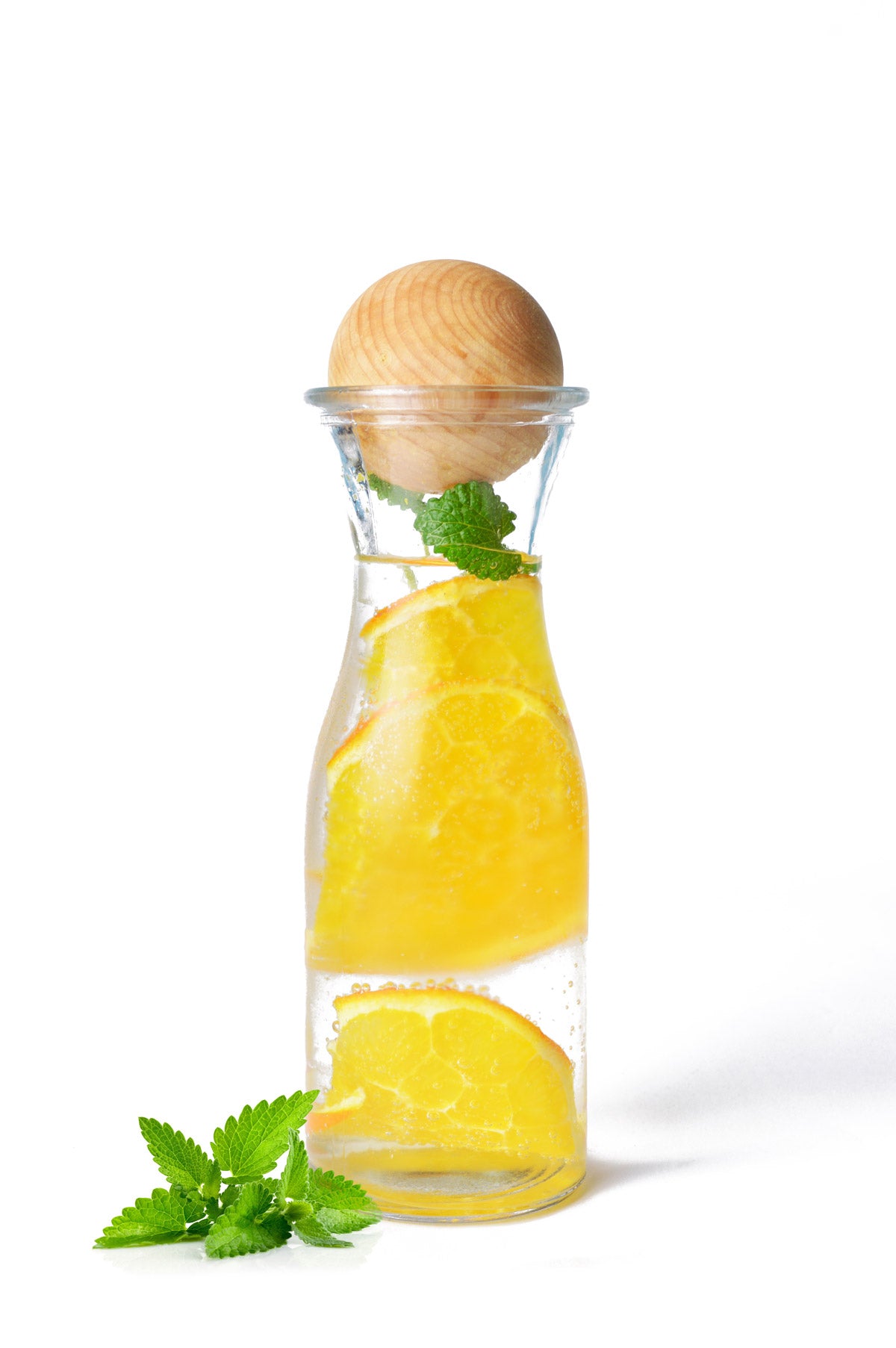 Glass carafe set with wooden stopper 270ml and 470ml wine carafe carafe water carafe decanter