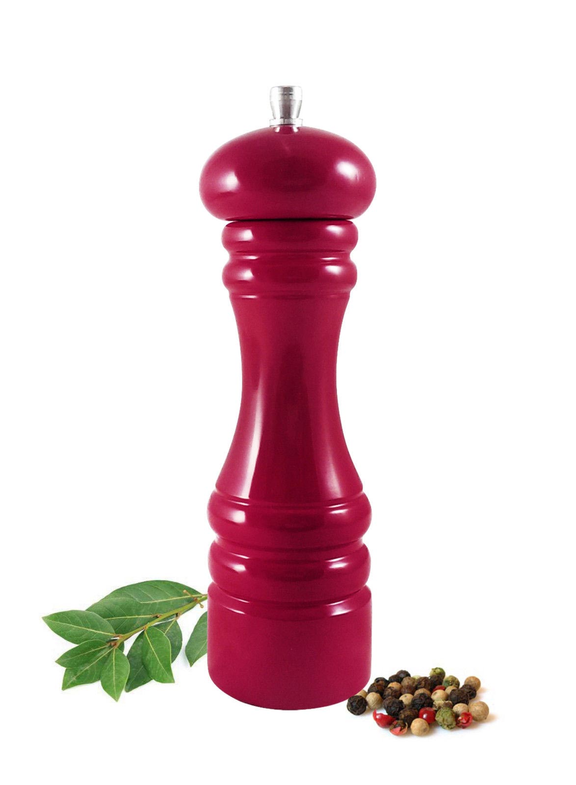 Pfeffermühle 19cm Salzmühle Gewürzmühle Hochglanz in 13 Varianten MADE IN EU