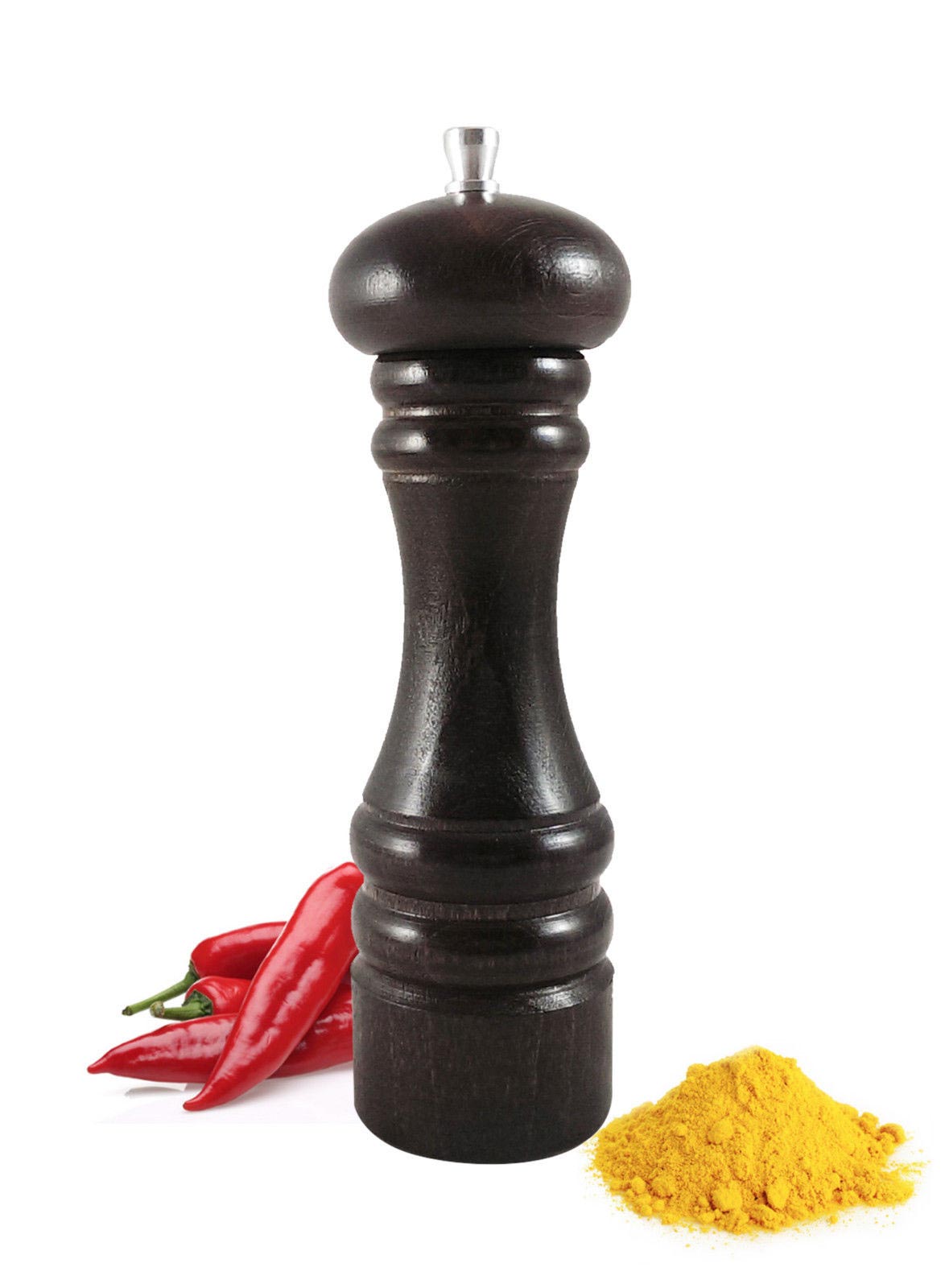 Pfeffermühle 19cm Salzmühle Gewürzmühle Hochglanz in 13 Varianten MADE IN EU