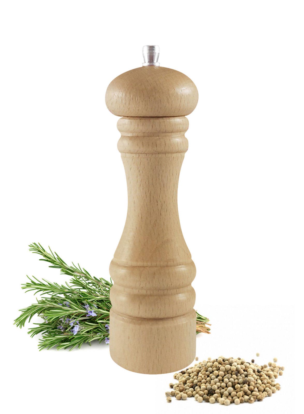 Pfeffermühle 19cm Salzmühle Gewürzmühle Hochglanz in 13 Varianten MADE IN EU